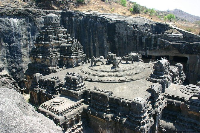 Ajanta & Ellora Combined Tour in a day from Aurangabad - Ajanta Caves: paintings, prayer halls, and the shuttle ride