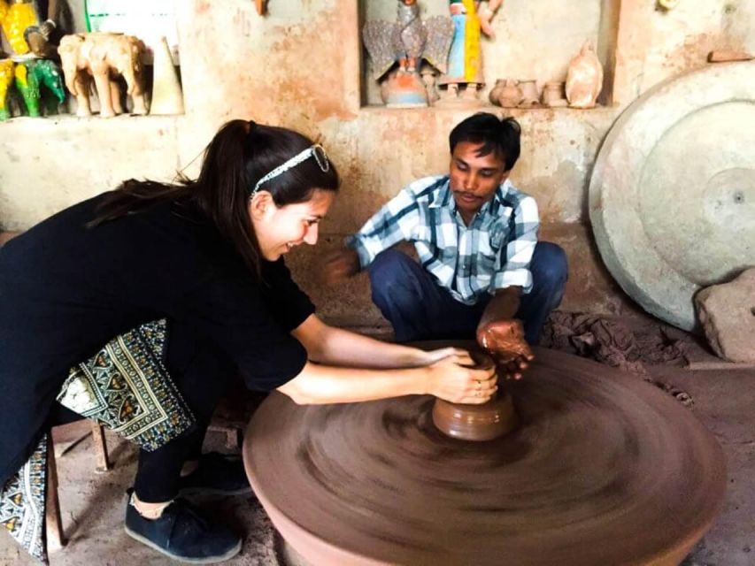 Bishnoi Village Safari Private Half Day Tour - Salawas and interlock carpet weaving