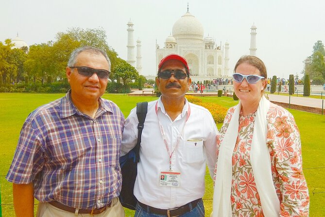 From Agra - Skip the Line: Taj Mahal & Agra Fort Tour by Car - The guides and photography help