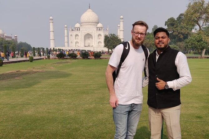 From Delhi: Private Taj Mahal Sunrise, Baby Taj & Fort Tour - Leaving Delhi in a private air-conditioned car