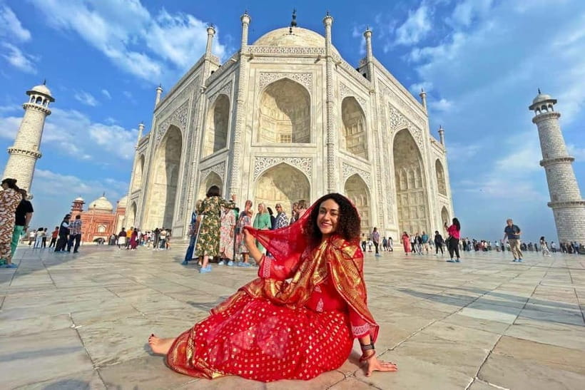 From Delhi: Sunrise Taj Mahal, Agra Fort & Baby Taj Day Tour - Entering the Taj Mahal at sunrise