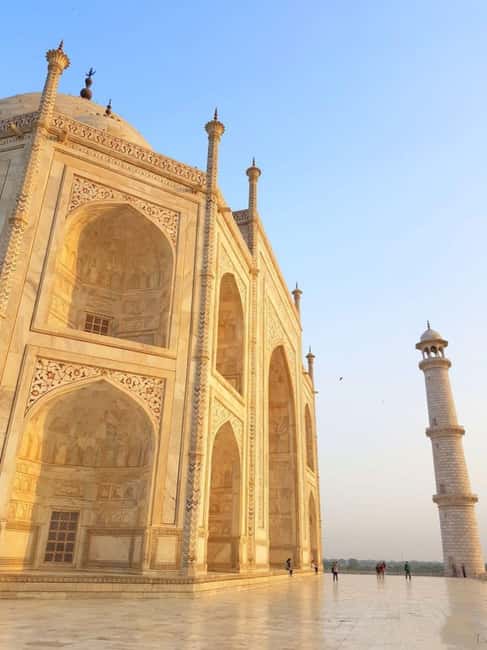 From Delhi: Taj Mahal & Agra Fort Luxury Tour with 5<em> Lunch – What Makes This Agra Day Trip Worth Considering’ /></p>
<ul>
<li><strong>A private luxury SUV keeps the day flexible</strong>, with pickup and drop-off available in Delhi, New Delhi, or Agra.</li>
<li><strong>VIP entry tickets cover the Taj Mahal and Agra Fort</strong>, helping you spend less time in queues and more time inside.</li>
<li><strong>The five-hour private guide service adds context</strong>, including architecture, history, local customs, and practical help at busy entrances.</li>
<li><strong>Lunch at the DoubleTree by Hilton Hotel Agra gives you a proper pause</strong> between major sightseeing stops.</li>
<li><strong>Mehtab Bagh adds a different Taj Mahal view</strong>, especially useful for photographs and a quieter change of pace.</li>
<li><strong>The 2:00 a.m. option changes the plan to a sunrise visit</strong>, while Friday must be avoided because the Taj Mahal is closed.</li>
</ul>
<h2 id="the-delhi-to-agra-drive-comfortable-but-not-short">The Delhi to Agra Drive: Comfortable, But Not Short</h2>
<p><img width="866" height="650" decoding="async" src=