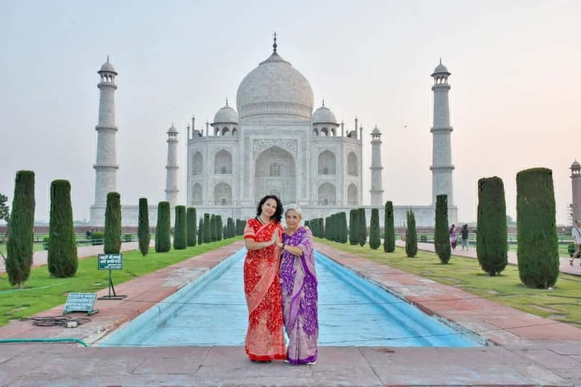 From Delhi : Taj Mahal & Agra Private Day Tour by Car - Mehtab Bagh and the final Taj Mahal view