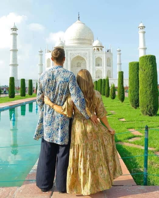 From Delhi: Taj Mahal & Agra Private Day Trip with 5<em> Lunch – Key points at a glance’ /></p>
<ul>
<li><strong>Sunrise Taj Mahal visit:</strong> Spend about two to three hours at the monument, when the light is softer and the heat is usually easier to handle.</li>
<li><strong>Three major Agra sights:</strong> The route includes the Taj Mahal, Agra Fort, and Itmad-ud-Daulah, often called Baby Taj.</li>
<li><strong>Private car and guide:</strong> You travel in a private, air-conditioned vehicle with bottled water, tolls, a driver, and a local guide included according to your selected package.</li>
<li><strong>Breakfast or lunch at DoubleTree by Hilton:</strong> Earlier departures can include breakfast, while pickup at 6:30 AM or later means lunch instead.</li>
<li><strong>Useful for airport connections:</strong> Delhi airport pickup and drop-off are available when you provide flight details at booking.</li>
<li><strong>Photo help included in practice:</strong> Several guides have been praised for taking photos with guests’ own phones and knowing the best Taj Mahal viewpoints.</li>
</ul>
<h2 id="why-this-delhi-to-agra-day-trip-works">Why this Delhi to Agra day trip works</h2>
<p><img width="812" height="650" decoding="async" src=