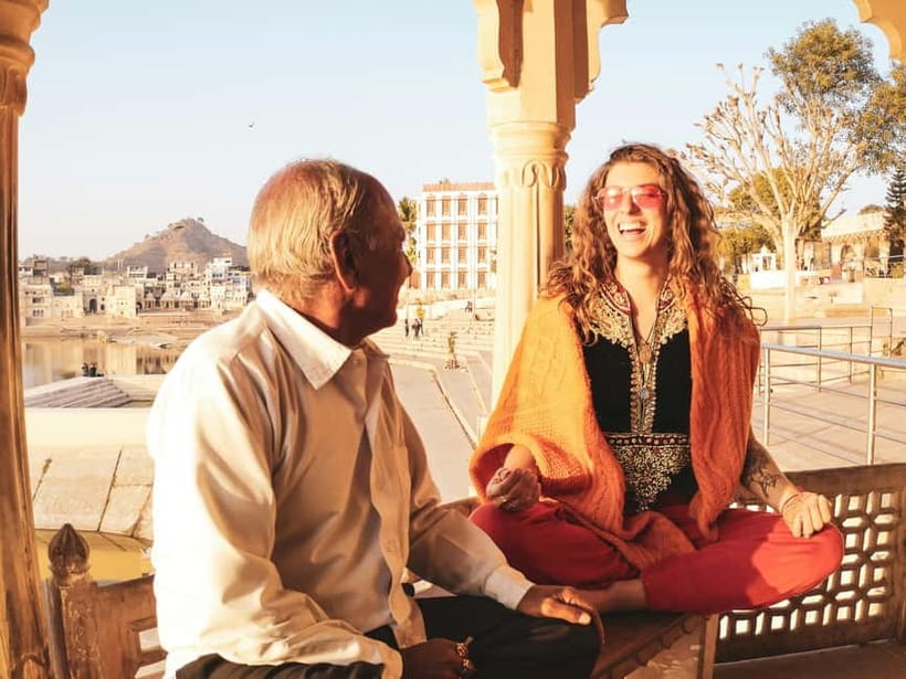 From Jaipur : Private Ajmer Pushkar Tour by Cab - Lunch with a view at Sunset Cafe