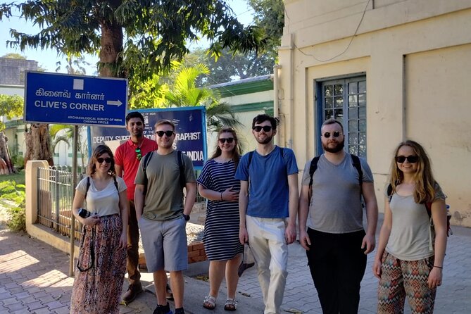 Georgetown heritage walking tour in Chennai about the founding of Chennai - St. Mary’s Church and a small artistic detail