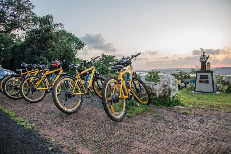 Goa: Old Goa and Divar Island E-Bike Tour with Snacks - Divar Island by e-bike