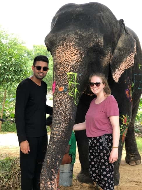 Jaipur: Elephant Interaction Tour - Walking through the village instead of riding