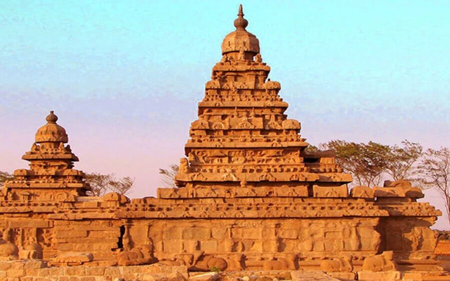 Mahabalipuram and Kanchipuram Private Caves & Temples Tour - Mahabalipuram’s Shore Temple by the sea