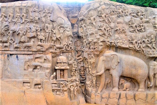 Mahabalipuram walking tour by tourism ministry approved company - Krishna’s Butter Ball and the Site’s Sense of Humor