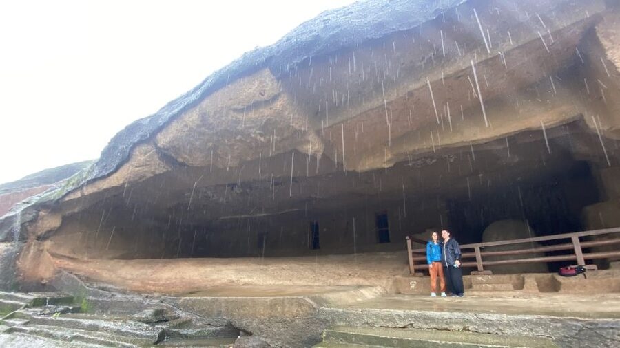 Mumbai: Private tour for Kanheri Caves and Golden Pagoda - The Golden Vipassana Pagoda at Gorai