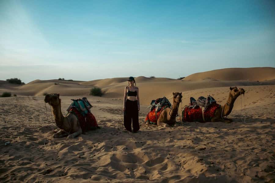 Nomadic Non-Touristic Overnight Camel & Desert Safari Tour - Dinner cooked over wood fire