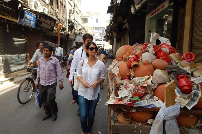 Old Delhi Food, Heritage&Cultural Walk with Rickshaw ride to Masterji Kee Haveli - Riding through Old Delhi by rickshaw