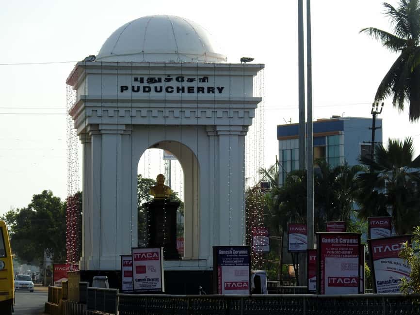 Private day tour to Mahabalipuram, Pondicherry from Chennai - Promenade Beach and the return to Chennai