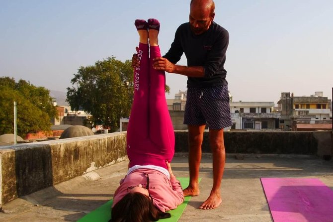 Rooftop Yoga in Jaipur – Includes Transport, Tea & Instructor - A calm start near Hawa Mahal