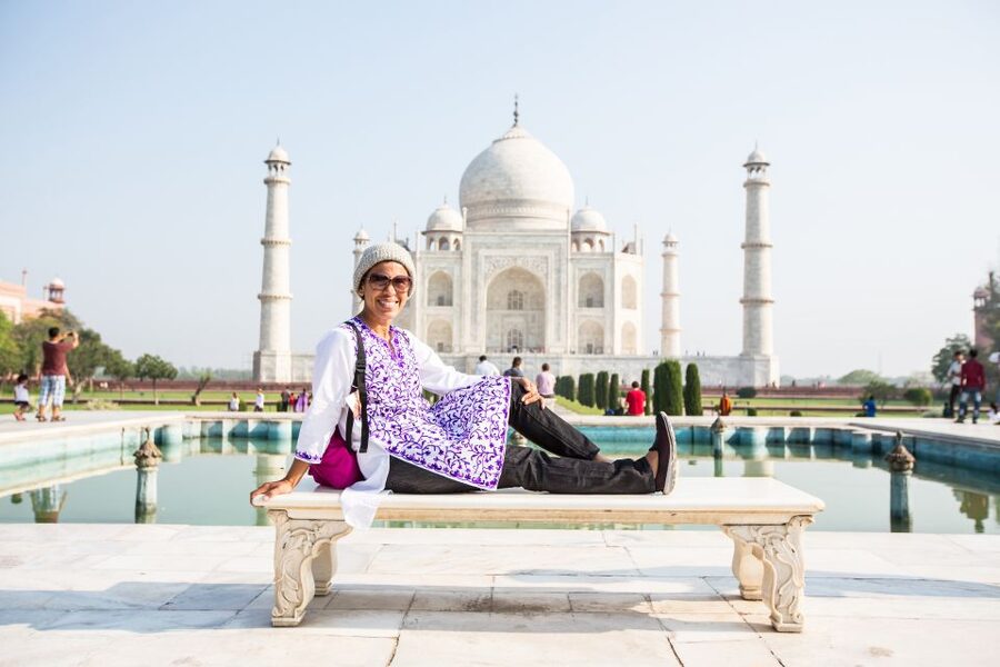Same Day Taj Mahal, Fort & Baby Taj Tour from Delhi by Car - Entering the Taj Mahal with a private guide