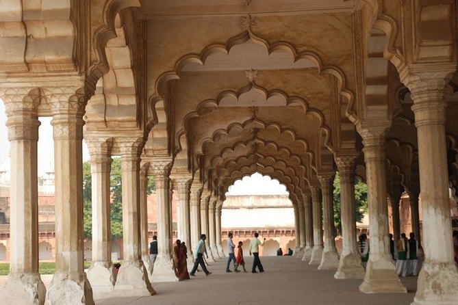 Skip-the-Line: Agra Fort Entrance Ticket with Guided Tour - Entering the red sandstone fort