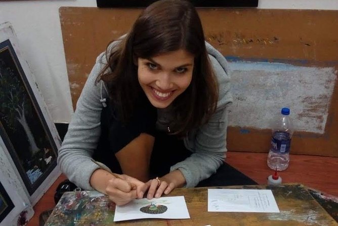 Traditional miniature painting class at Pacific Art - Meeting the artists and seeing the materials