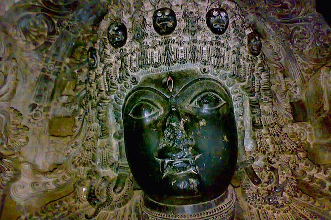 World heritage site of Belur & Halebid with temple sculptures - The giant Nandi and its lifelike veins